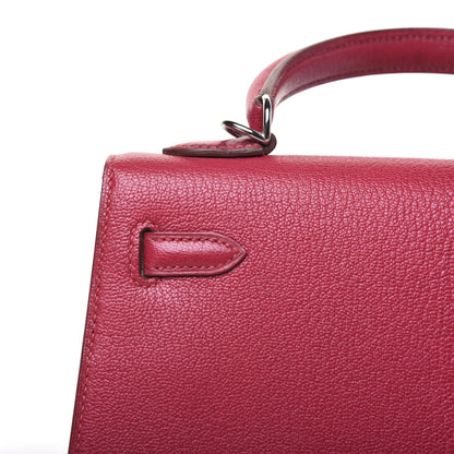 Hermes Chevre Kelly Sellier 25 Framboise 13 of 42
