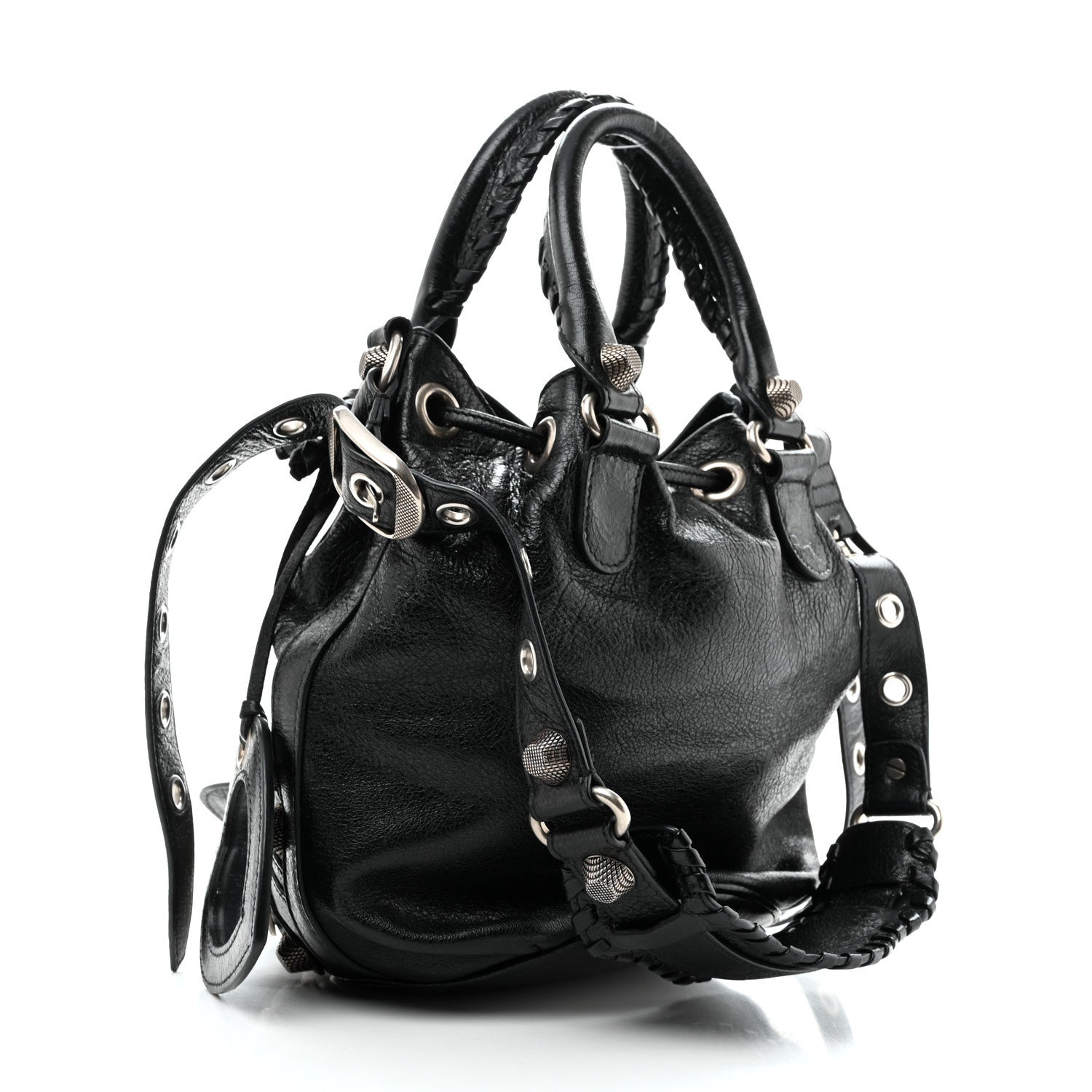 Balenciaga Agneau Arena Small Le Cagole Bucket Bag  Black 3 of 10