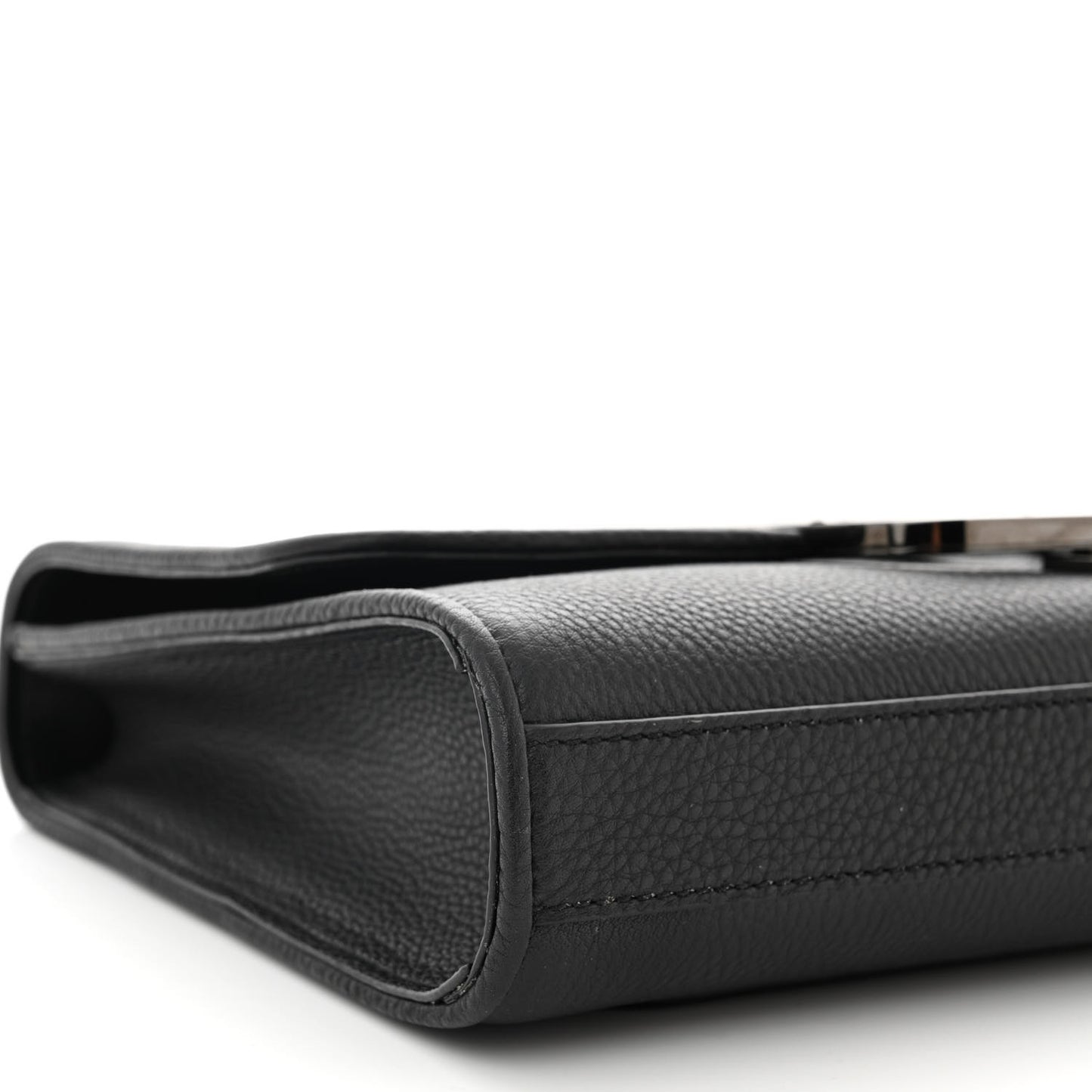 Grainy Calfskin Monochrome Bag Black
