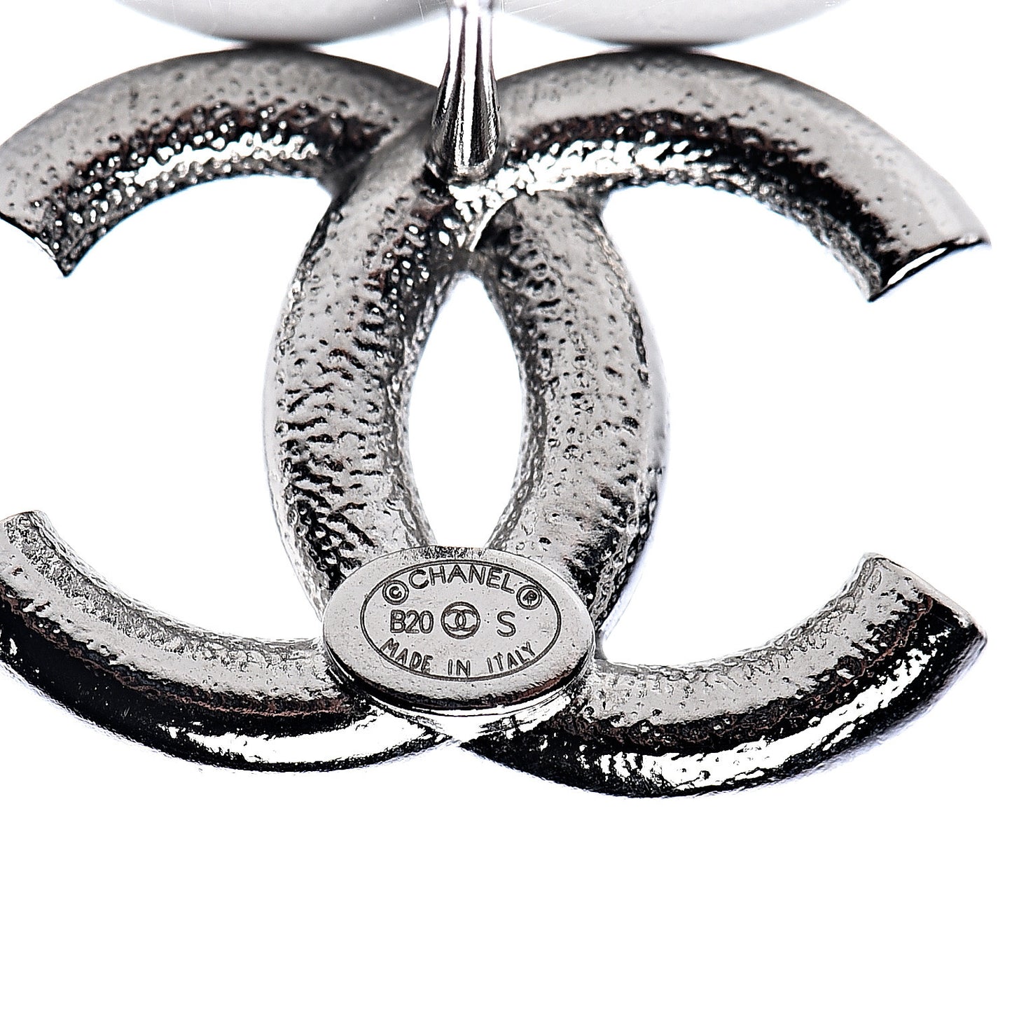 Crystal Palais Garnier CC Earrings Silver
