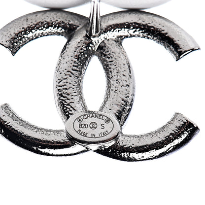 Chanel Crystal Palais Garnier CC Earrings Silver 4 of 5