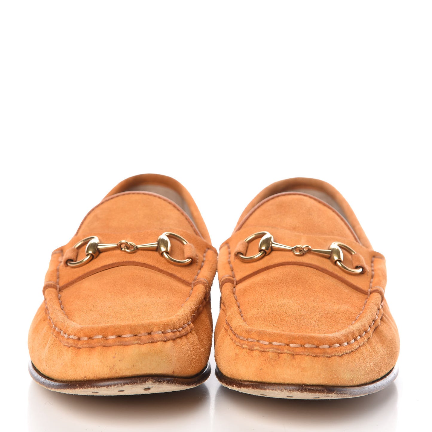 Suede Womens 1953 Horsebit Loafers 38 Yellow