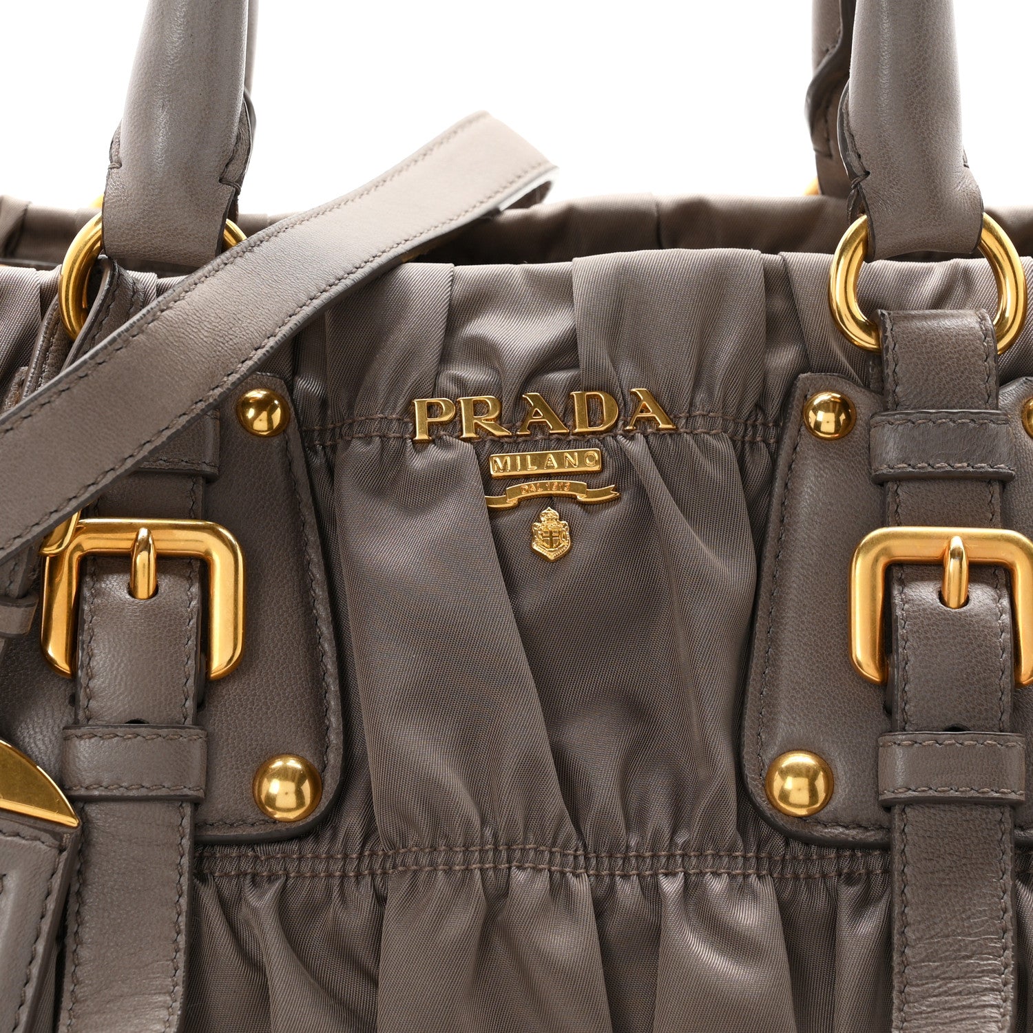 Prada Tessuto Nylon Gaufre Shopping Satchel Argilla 8 of 10