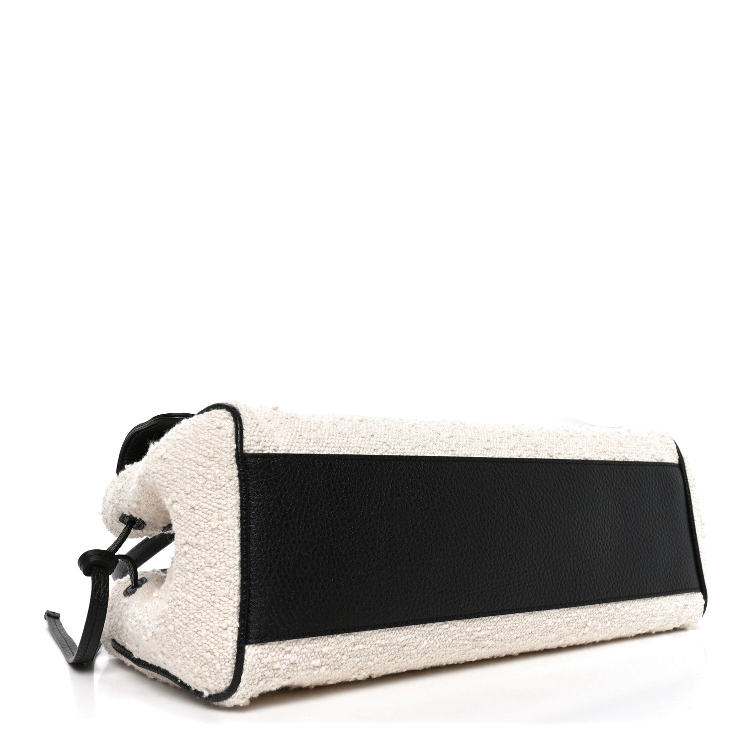 Chanel Grained Calfskin Boucle Urban Essentials Small Shopping Bag Ecru Black 4 of 10