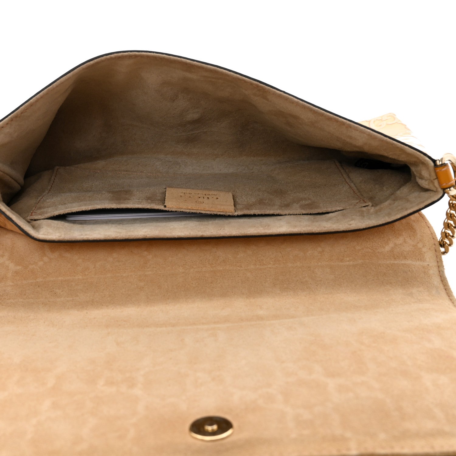 Gucci Patent Guccissima Mini Mayfair Bag Beige 5 of 19