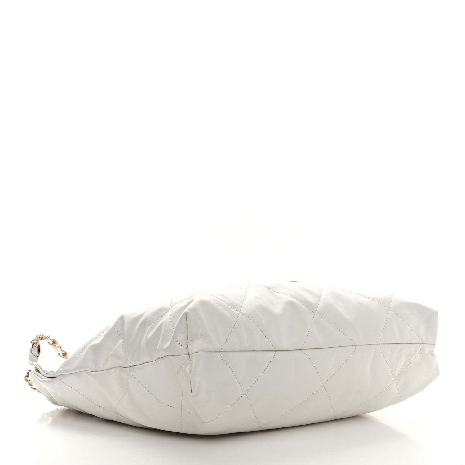 Chanel Shiny Calfskin Quilted Small Chanel 22 White 5 of 11