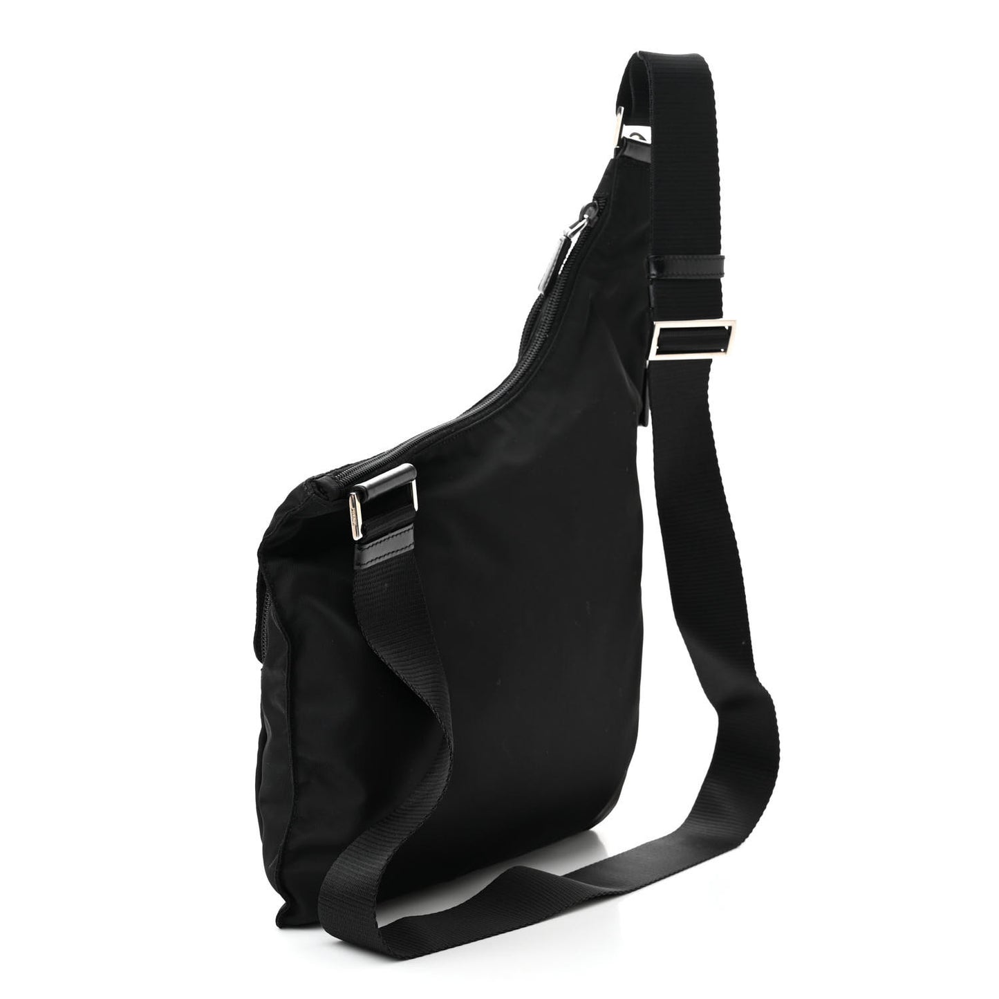 Nylon Vela Sling Messenger Bag Black
