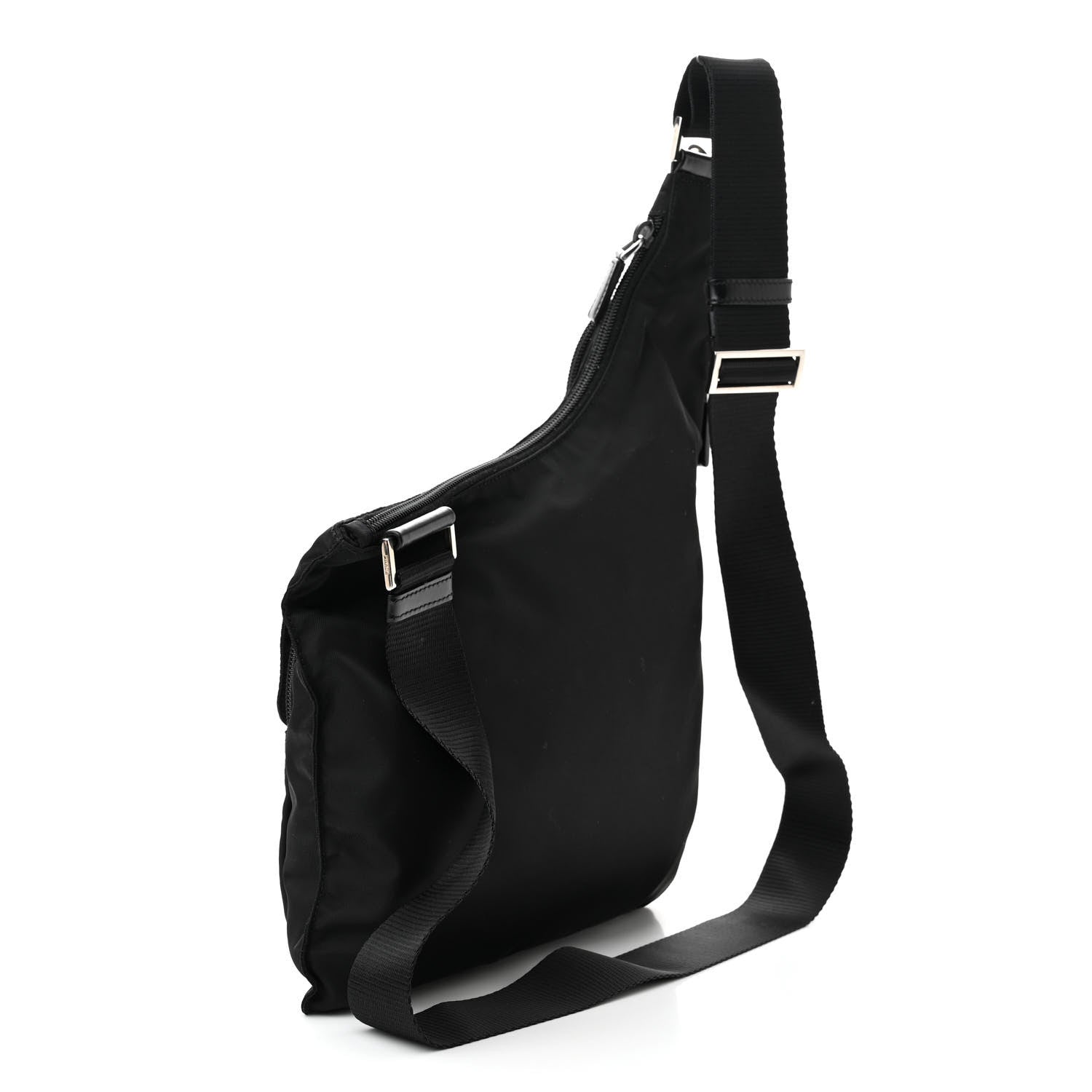 Prada Nylon Vela Sling Messenger Bag Black 3 of 10