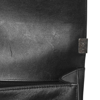 Chanel Metallic Crumpled Goatskin Medium Boy Flap Black Gold 10 of 11
