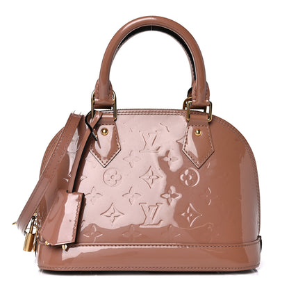 Louis Vuitton Vernis Alma BB Rose Velours 1 of 17