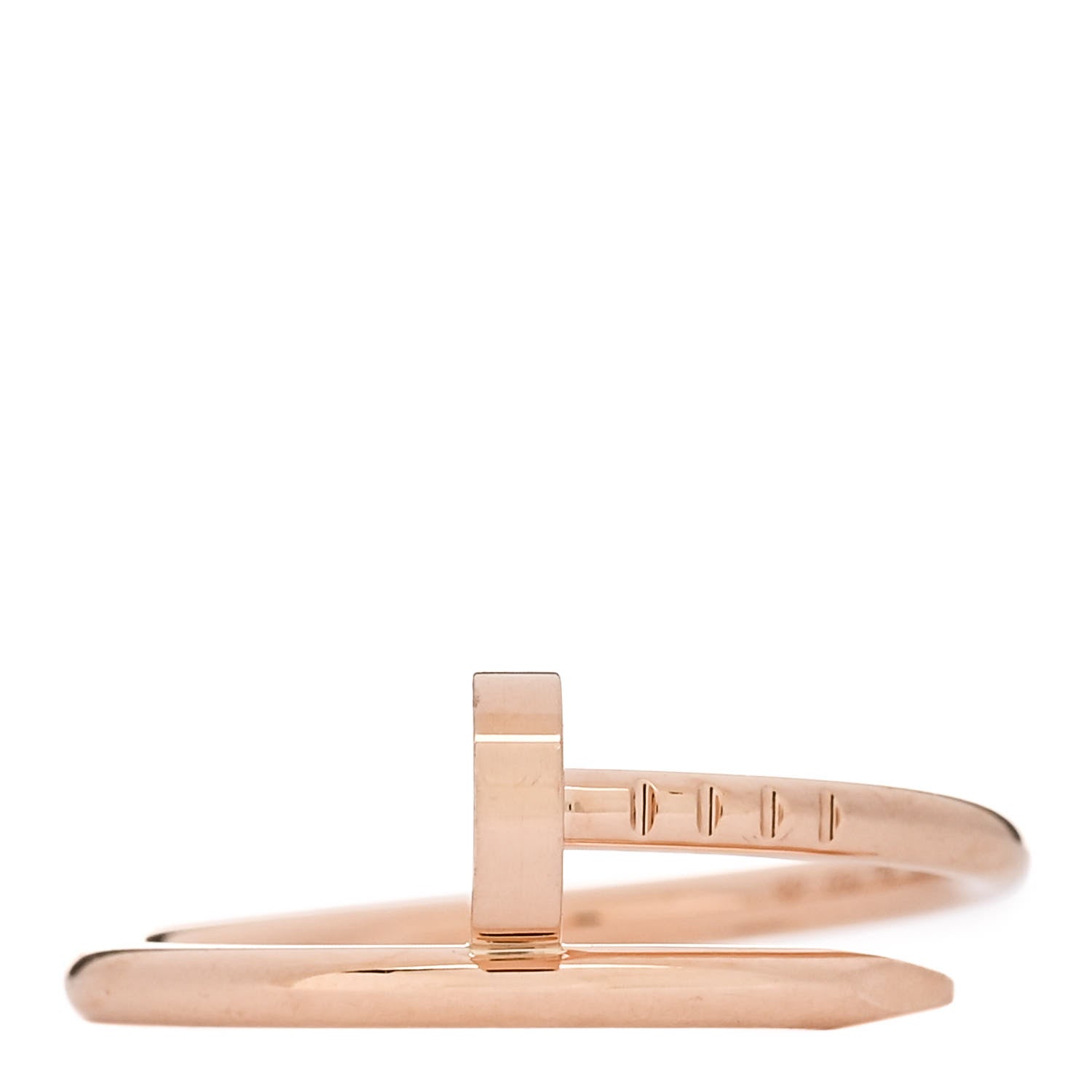 Cartier 18K Pink Gold Small Juste Un Clou Ring 53 6.25 1 of 5
