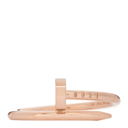 Cartier 18K Pink Gold Small Juste Un Clou Ring 53 6.25 1 of 5