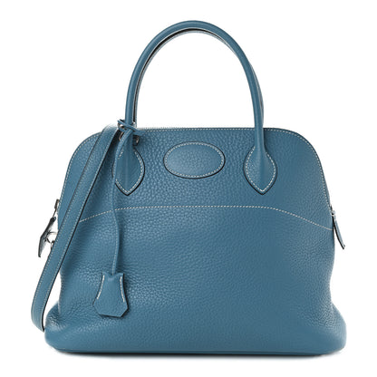 Hermes Taurillon Clemence Bolide 31 Blue Jean 1 of 9