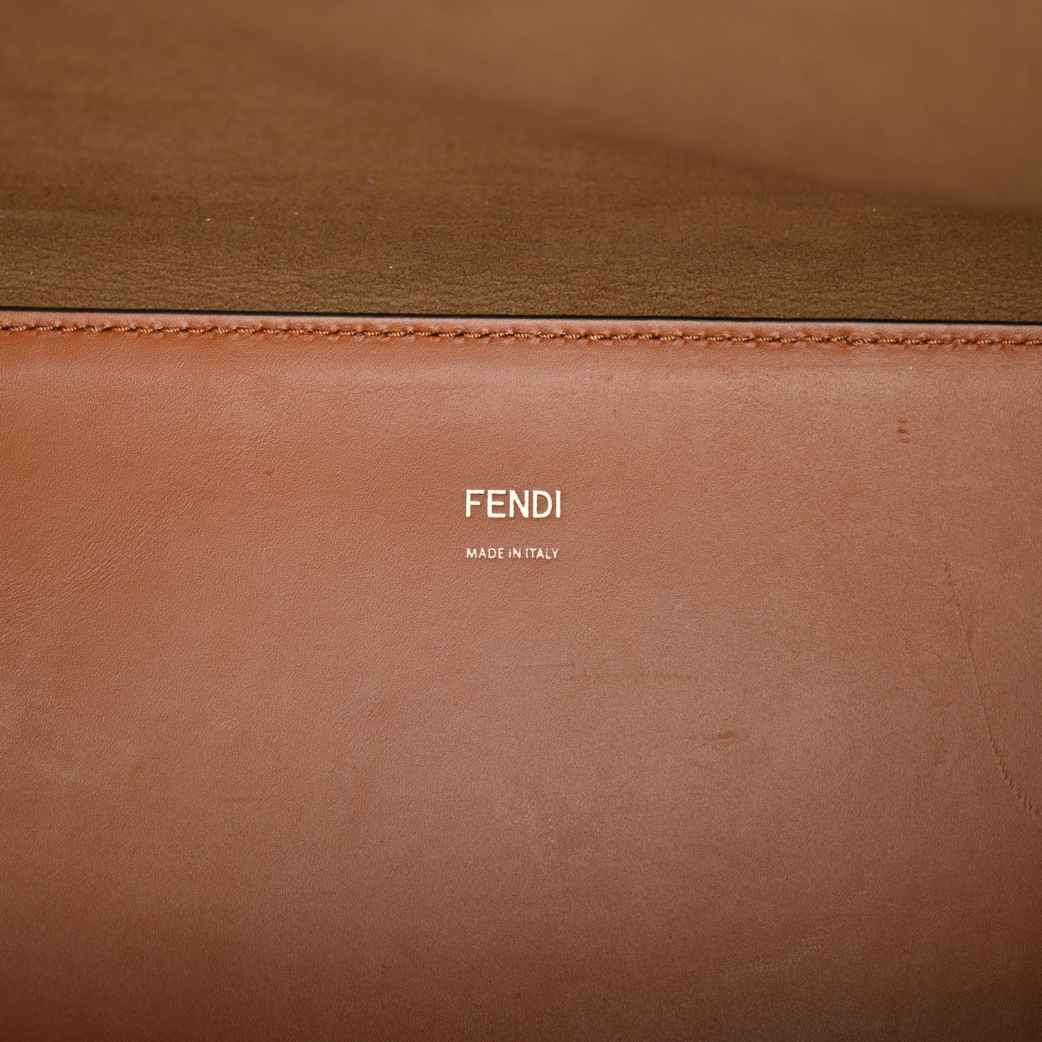 Fendi Vitello King Plexiglass Medium Fendi Sunshine Shopper Tote Cuoio 6 of 9