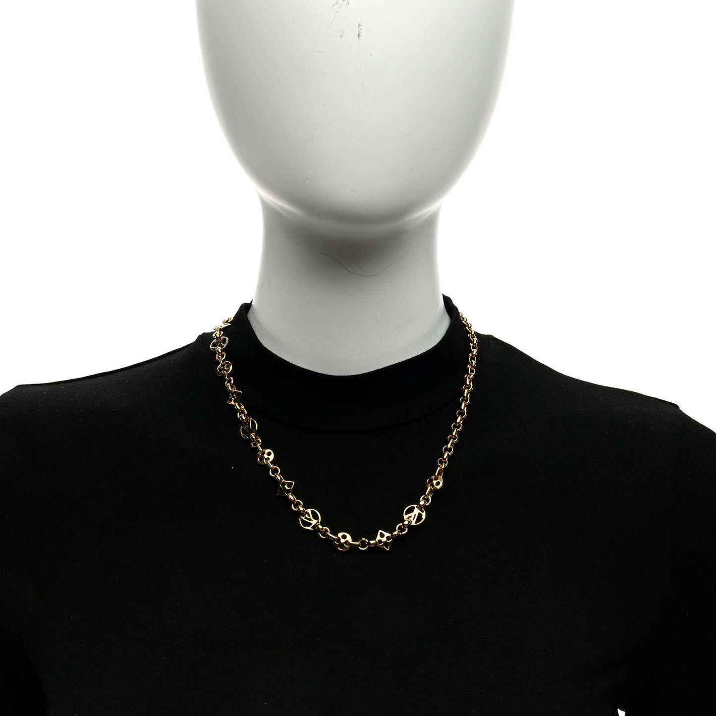 Metal Crazy in Lock Necklace Gold