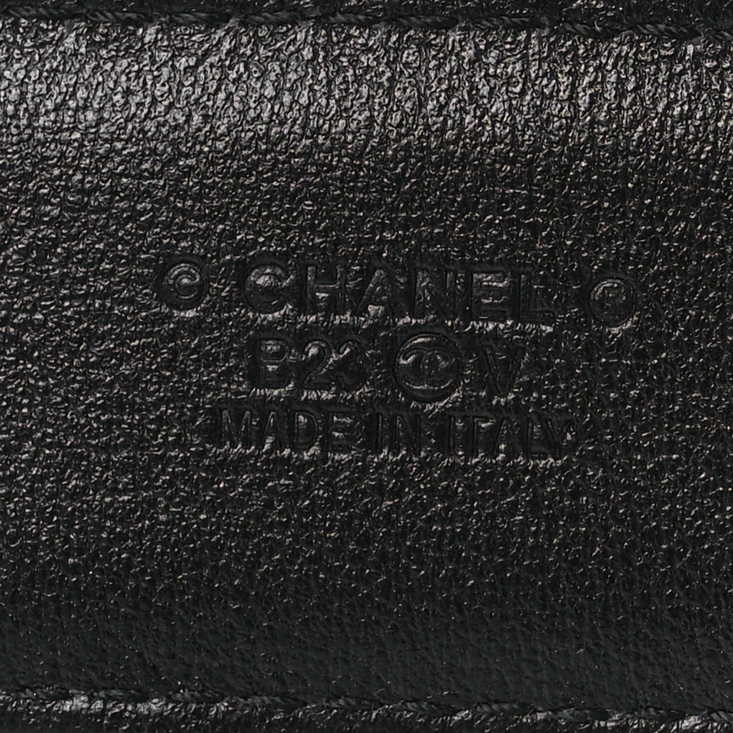 Lambskin Quilted CC Chain Belt 95 38 Black
