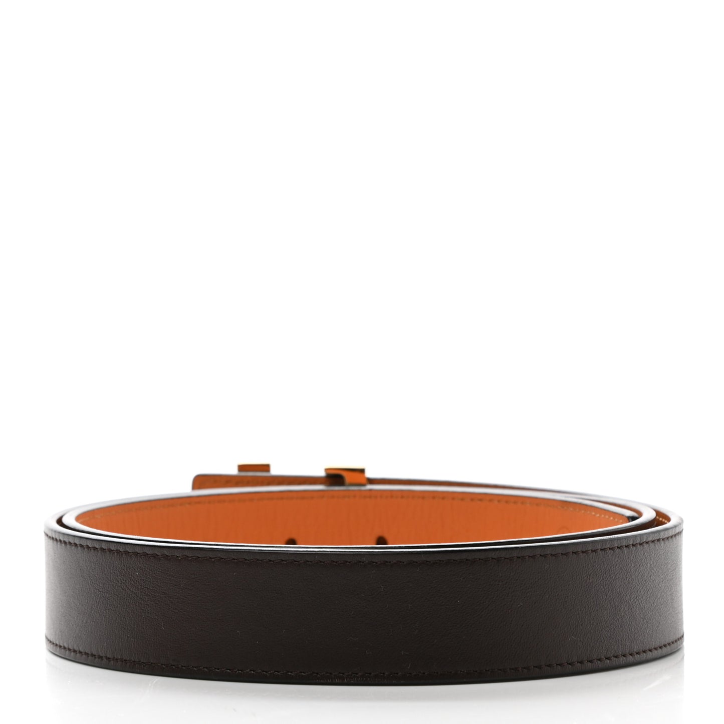 Calfskin Monogram 30mm LV Initiales Reversible Belt 90 36 Brown