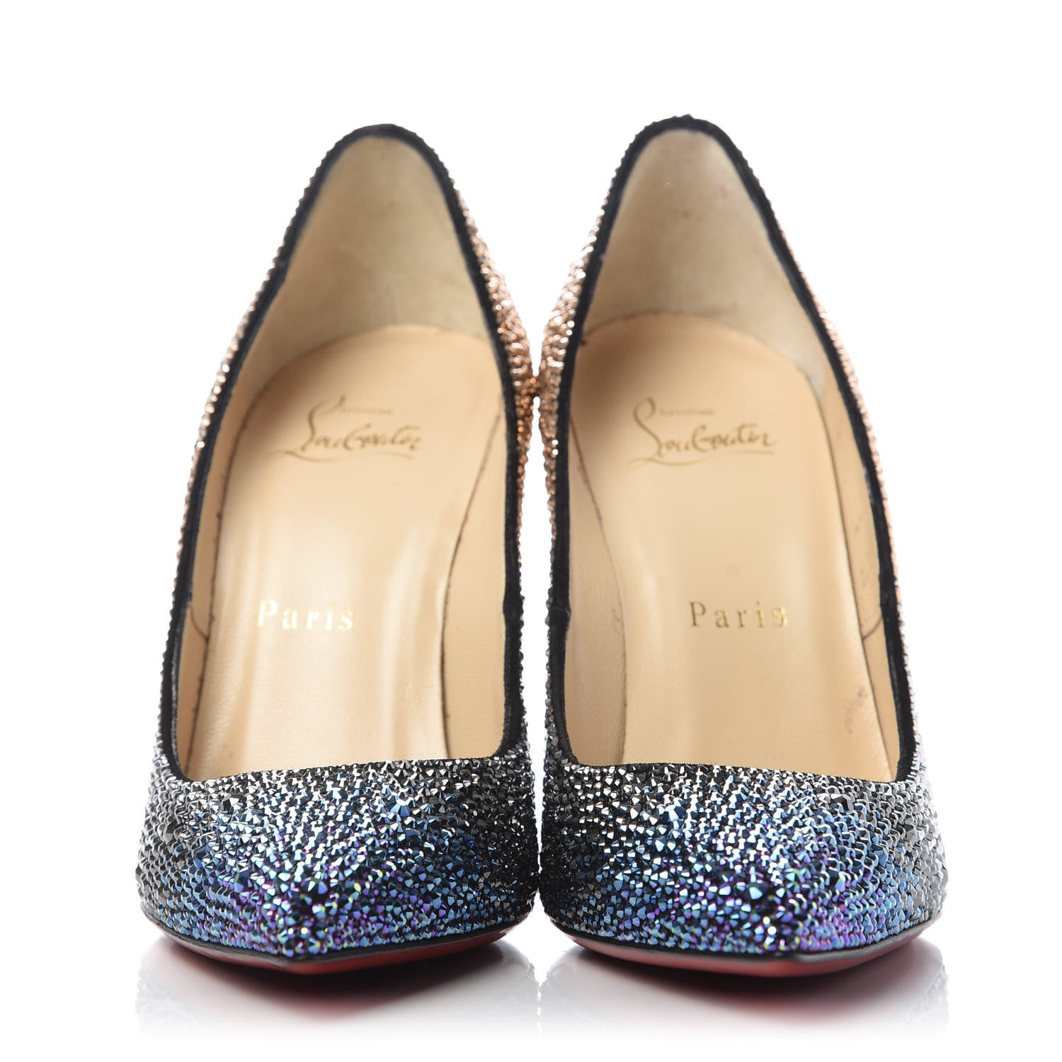 Christian Louboutin Suede Burma Strass Degrade So Kate Pumps 36 Version Multi 2 of 9