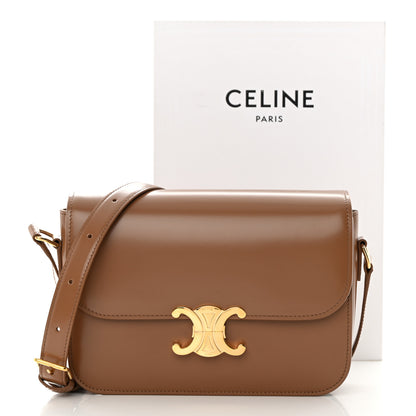 Celine Shiny Calfskin Medium Triomphe Bronze 14 of 14