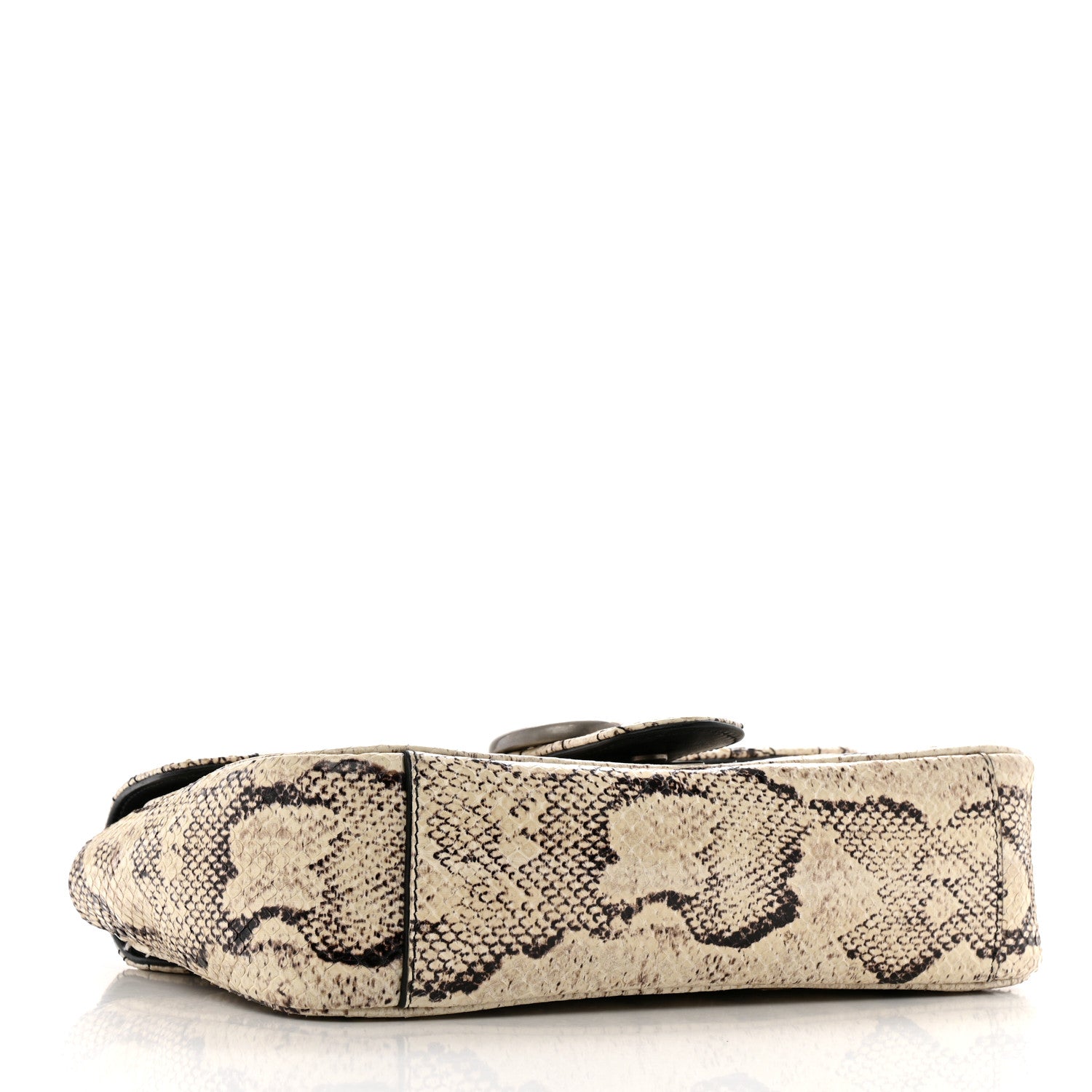 Gucci Snakeskin Matelasse Aria Small GG Marmont Shoulder Bag Roccia 4 of 13