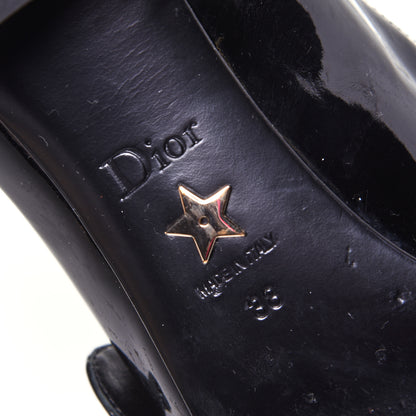 Christian Dior Patent Baby-D Ballet Pumps 38 Black 8 of 12
