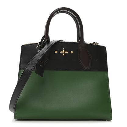 Louis Vuitton Calfskin City Steamer PM Noir Vert Acide 1 of 10