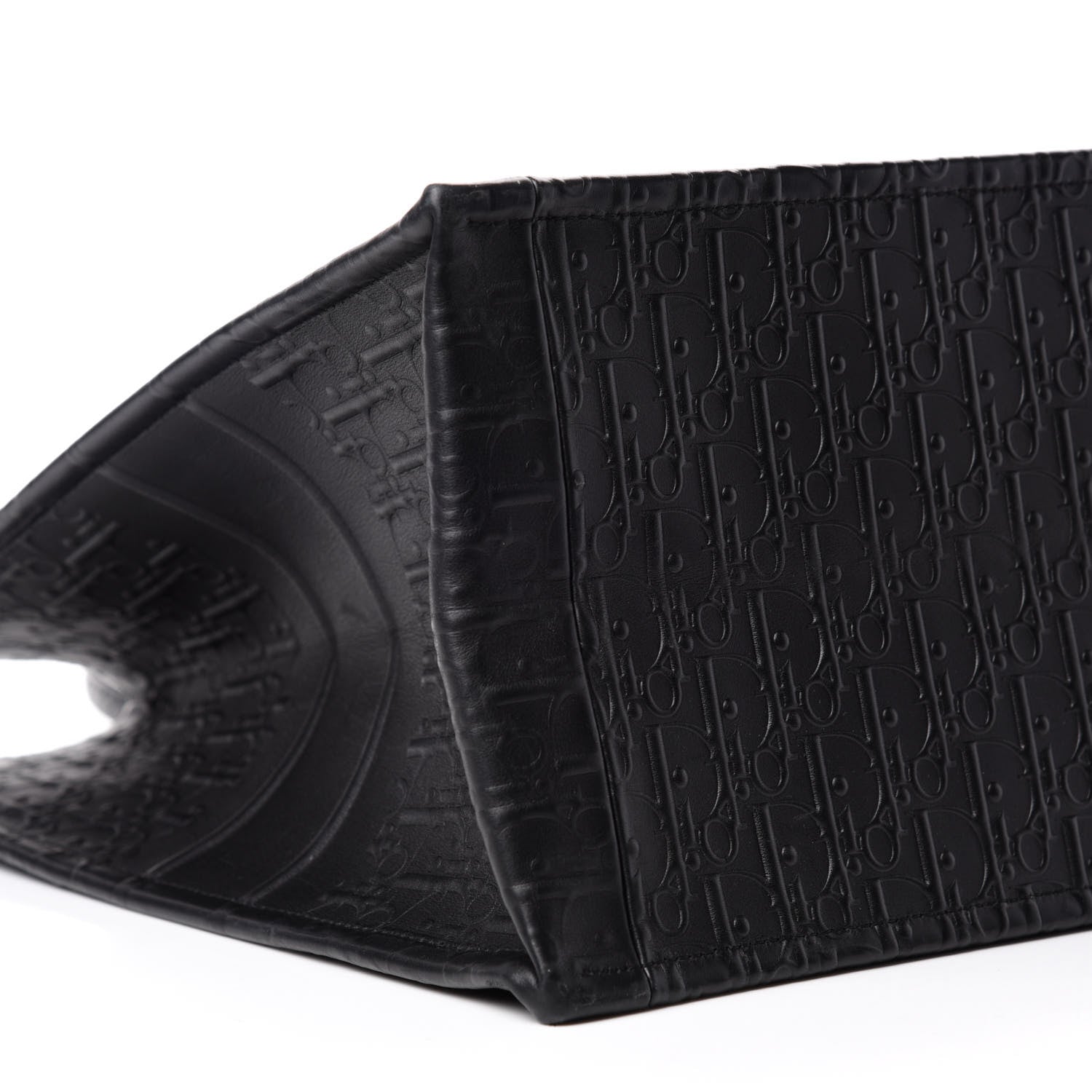 Christian Dior Oblique Calfskin Embossed Book Tote Black 6 of 10