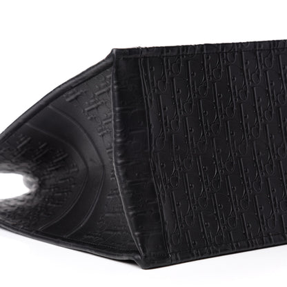 Christian Dior Oblique Calfskin Embossed Book Tote Black 6 of 10