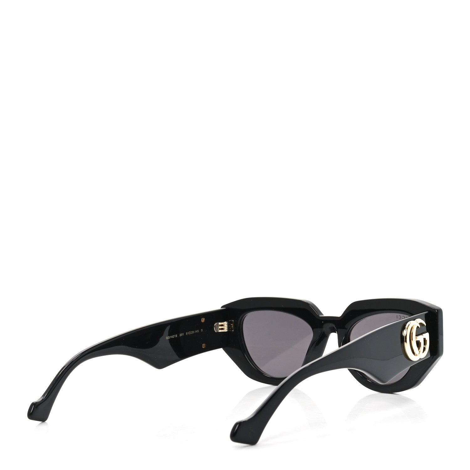 Gucci Acetate Cat Eye Sunglasses GG1421S Black 4 of 7