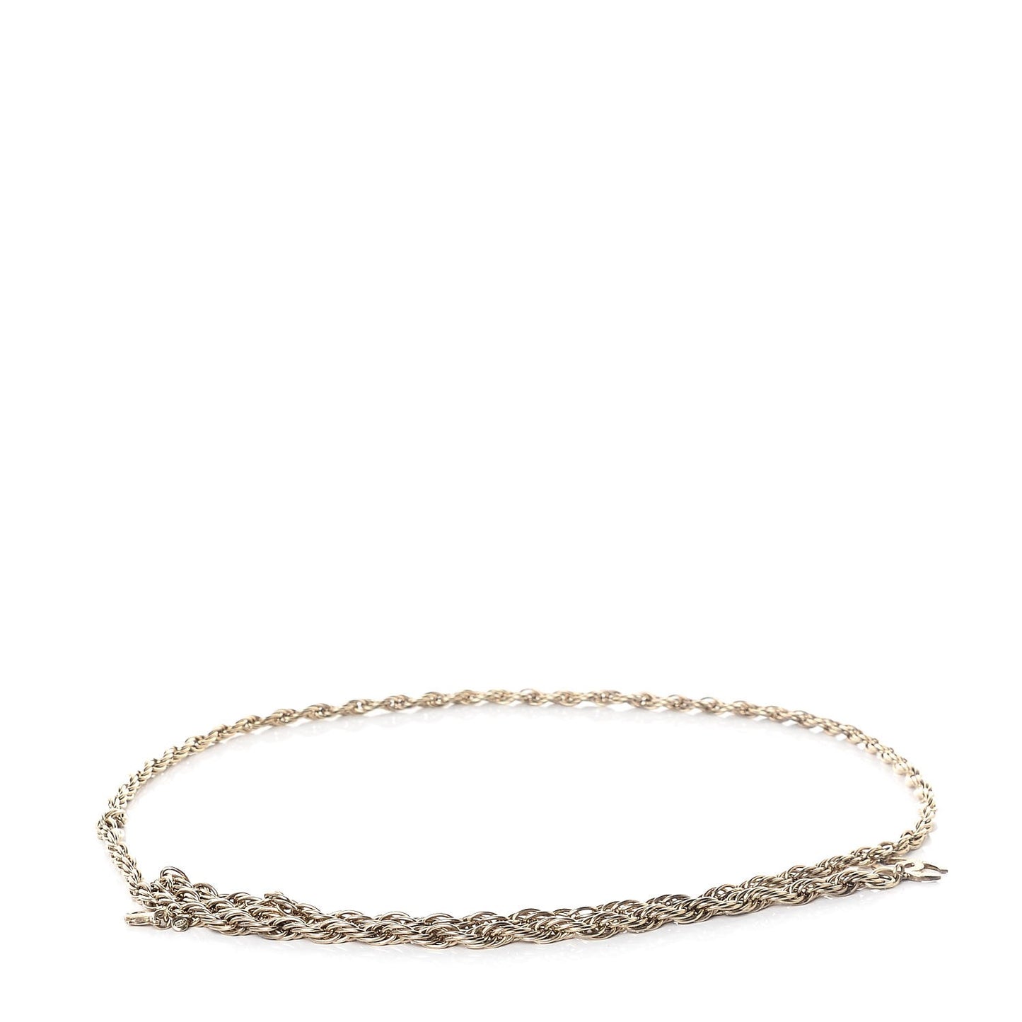 Metal Chain CC Belt Gold