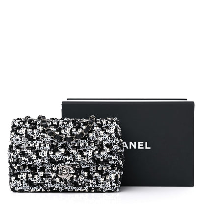 Chanel Sequin Lambskin Mini Flap Silver Black 11 of 11