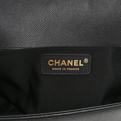 Chanel Caviar Quilted Medium Boy Flap Black 6 of 11
