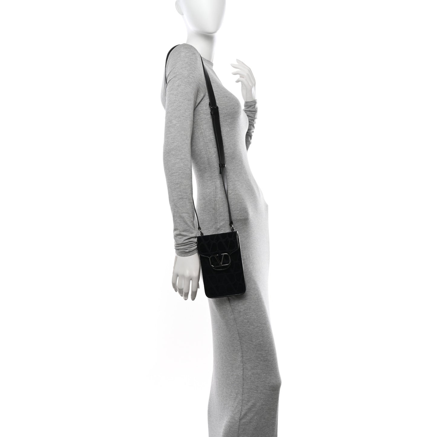 Toile Iconographe Vlogo Mini Loco Crossbody Bag Black