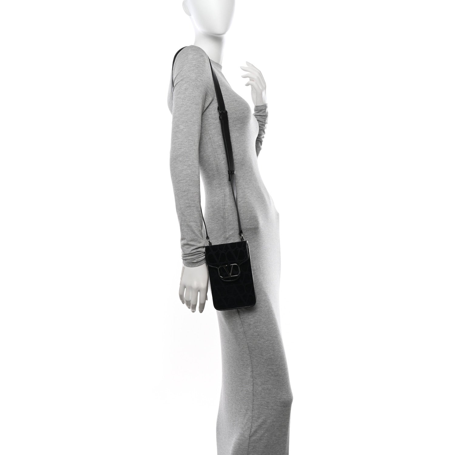 Valentino Garavani Toile Iconographe Vlogo Mini Loco Crossbody Bag Black 2 of 11