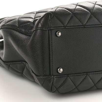 Chanel Caviar Quilted City Shopping Tote Black 10 of 14