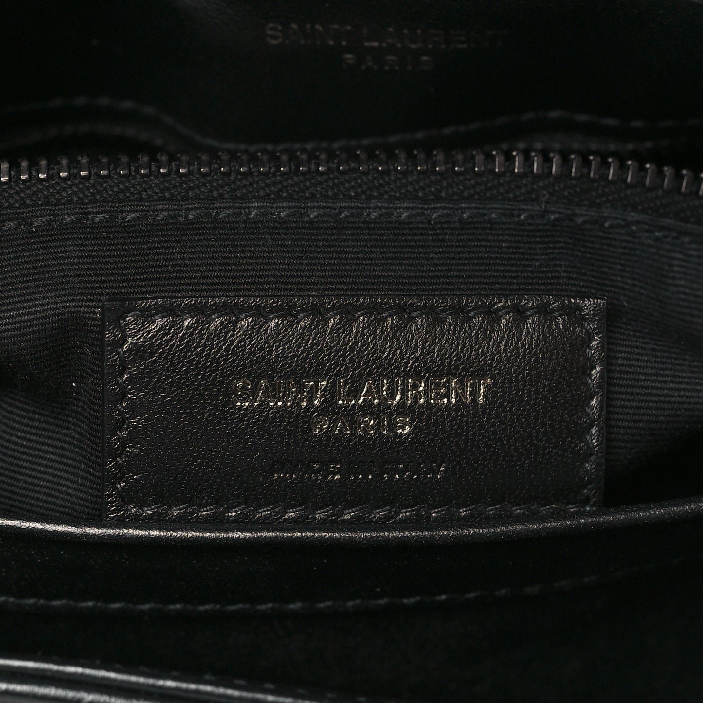 Calfskin Y Quilted Monogram Toy Loulou Crossbody Bag Black