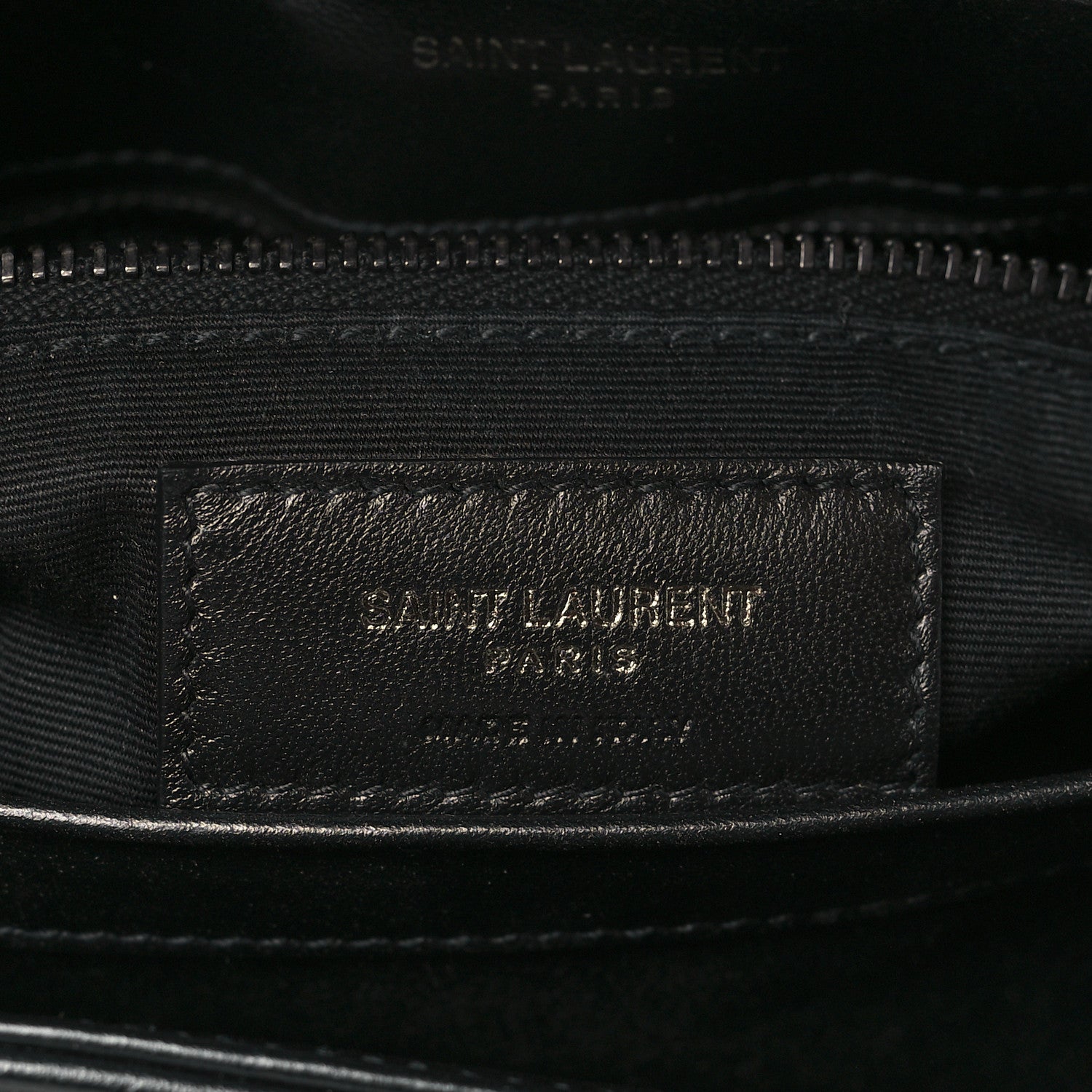 Saint Laurent Calfskin Y Quilted Monogram Toy Loulou Crossbody Bag Black 6 of 11
