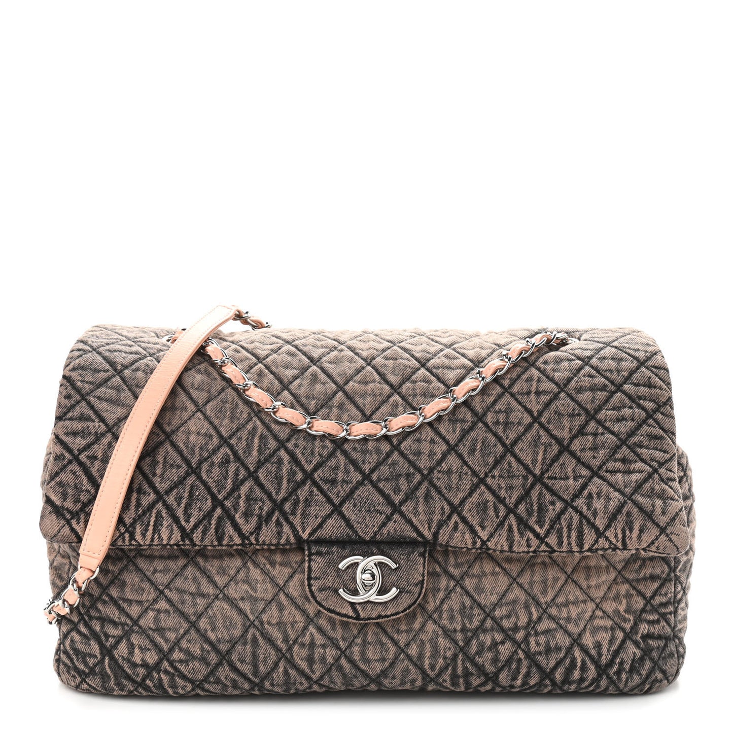 Denim Quilted Denimpression XXL Flap Rose Clair