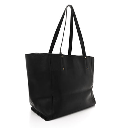 Chloe Smooth Calfskin Medium Milo Shopping Tote Black 3 of 13