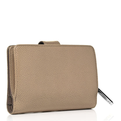 Chanel Caviar Timeless CC French Wallet Beige 3 of 7