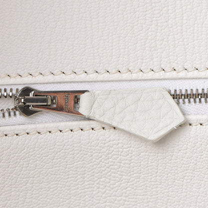 Hermes Taurillon Clemence Birkin 40 White 18 of 39