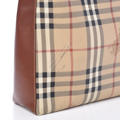 Burberry Haymarket Check Tote Chocolate 10 of 10