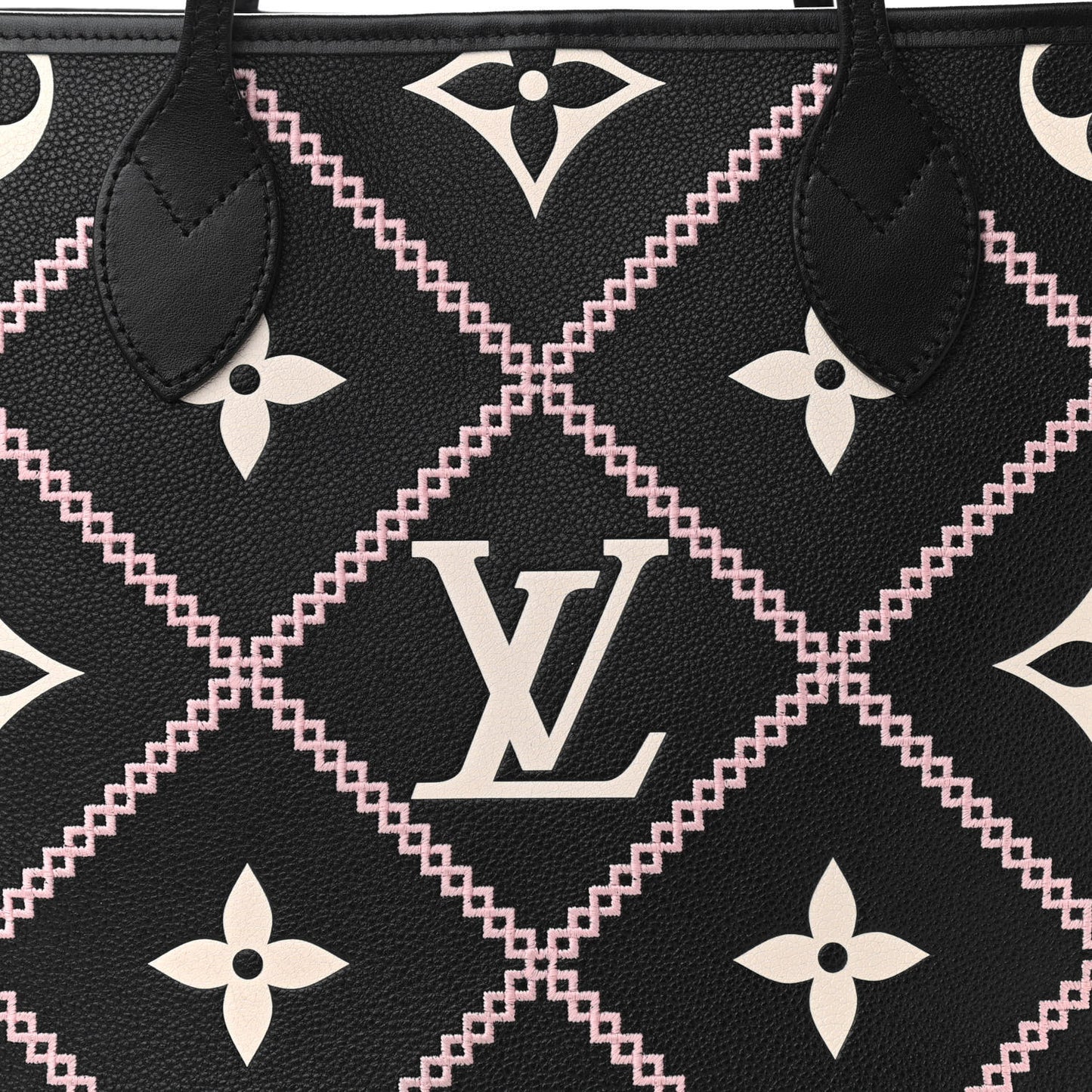 Empreinte Monogram Giant Broderies Neverfull MM Black