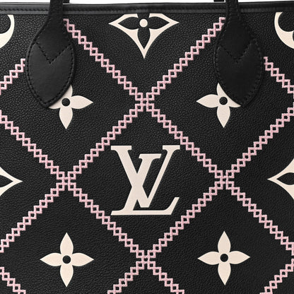 Louis Vuitton Empreinte Monogram Giant Broderies Neverfull MM Black 8 of 11