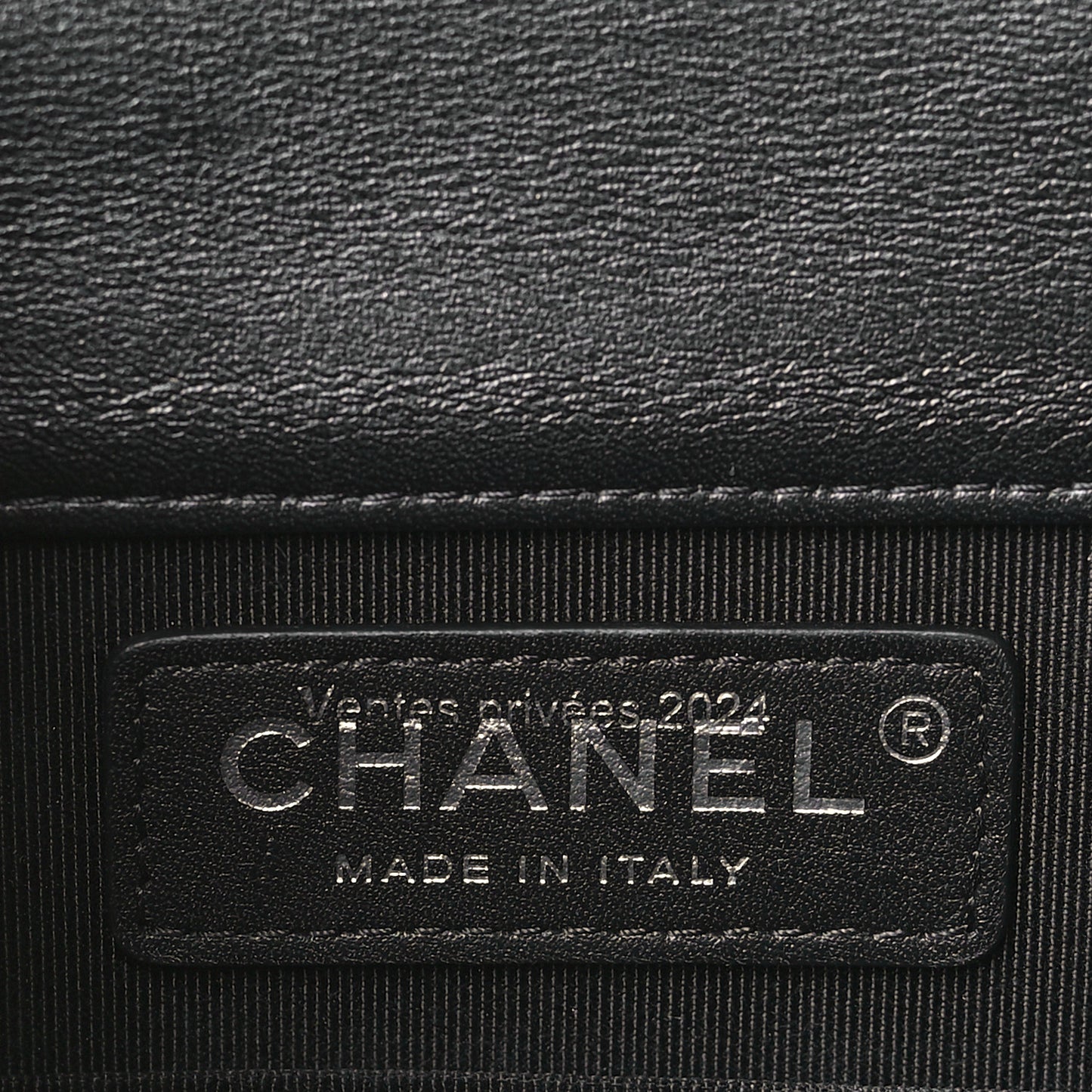 Calfskin Quilted North South Boy Flap Black