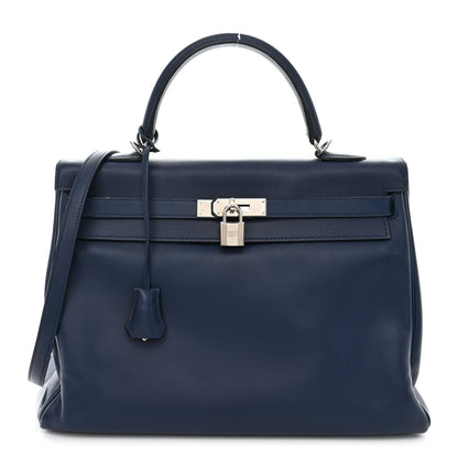 Hermes Swift Kelly 35 Bleu De Prusse 1 of 11