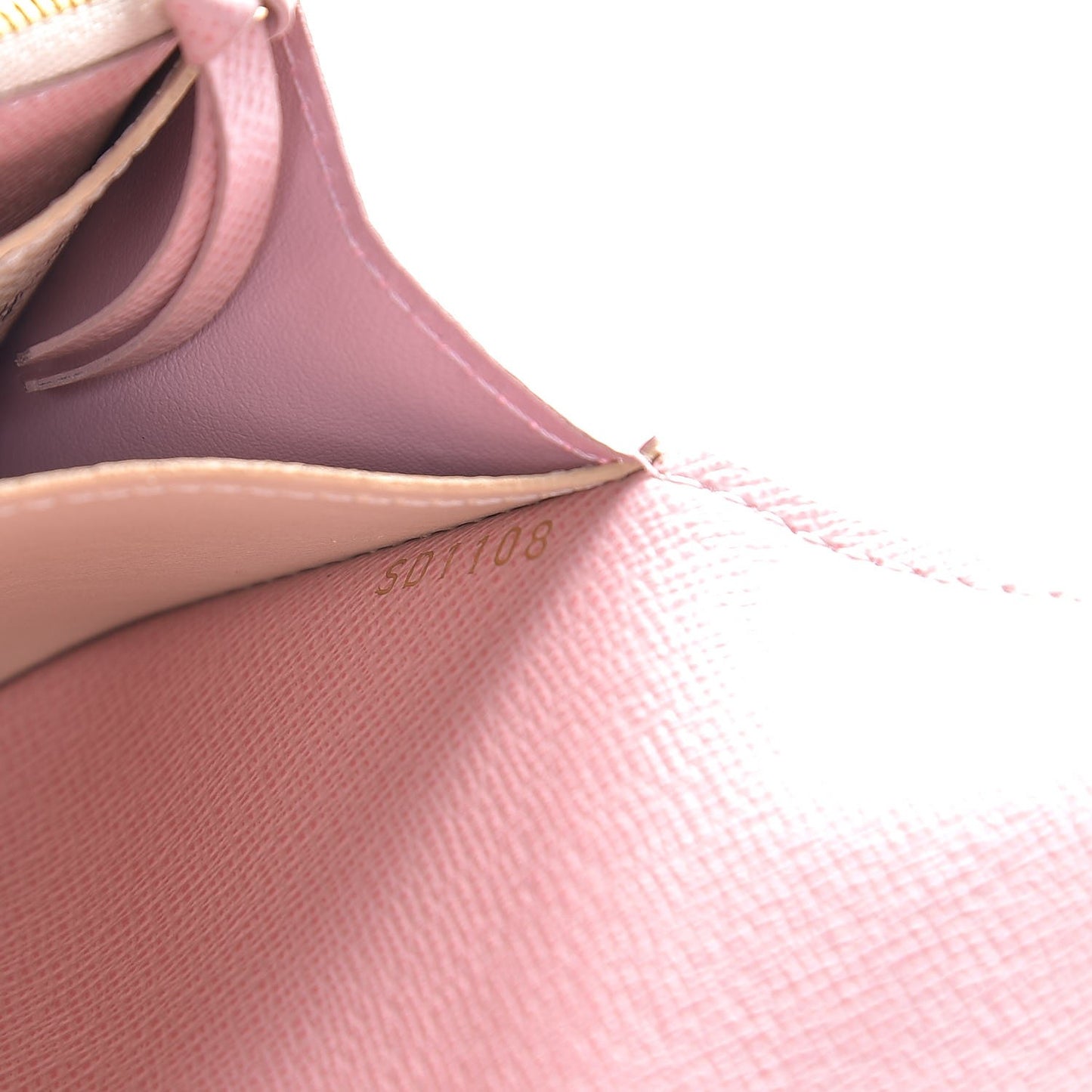 Damier Azur Emilie Wallet Rose Ballerine