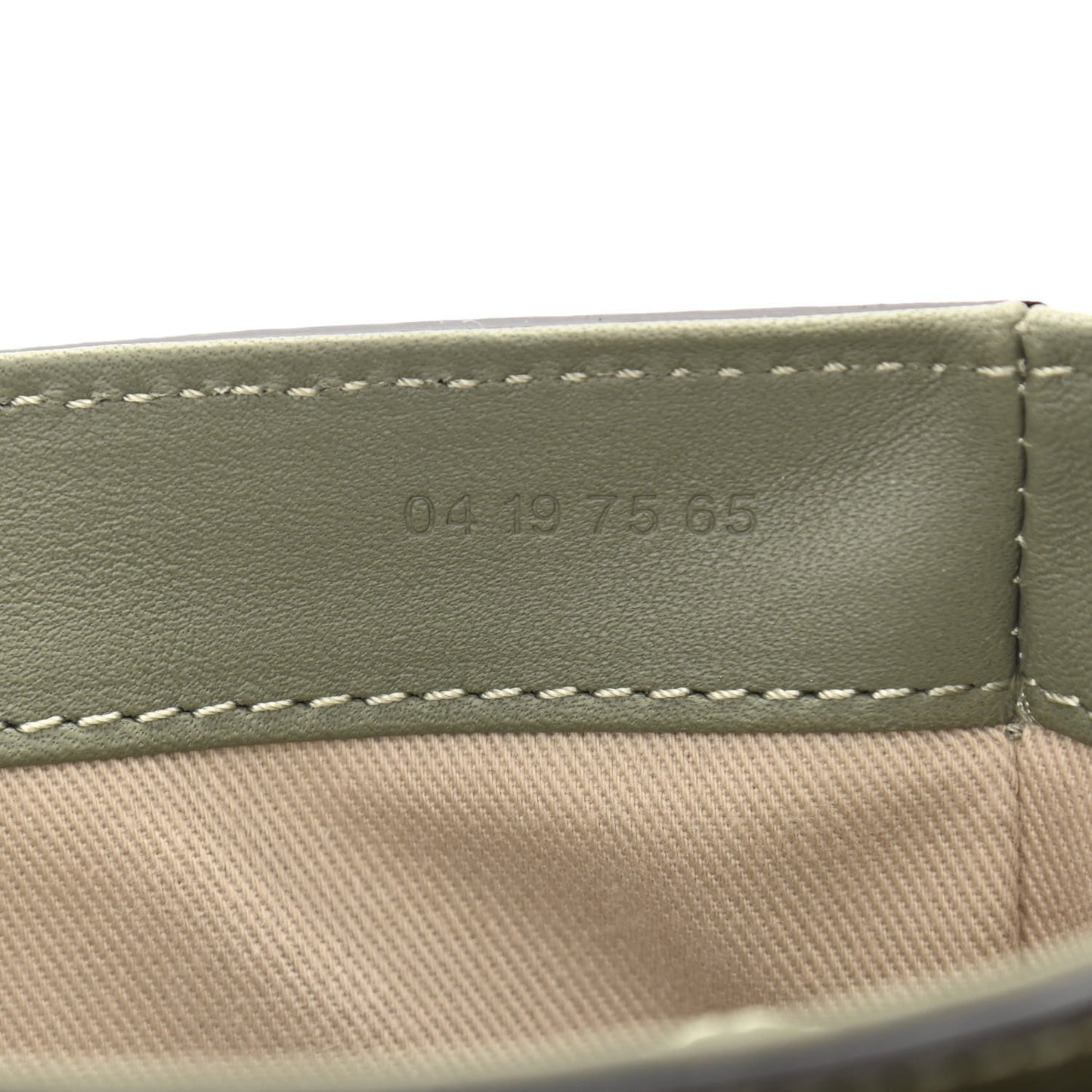 Calfskin Crocodile Embossed Mini C Double Carry Misty Forest