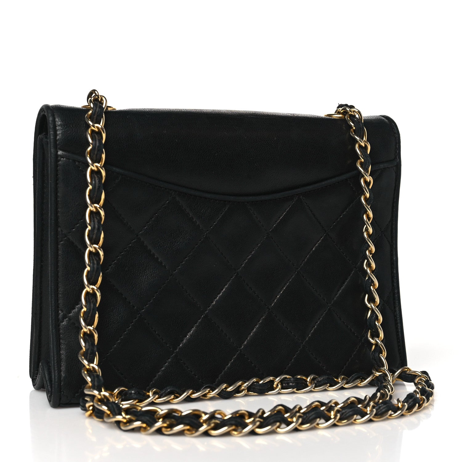 Chanel Lambskin Quilted Flap Shoulder Bag Black 3 of 12