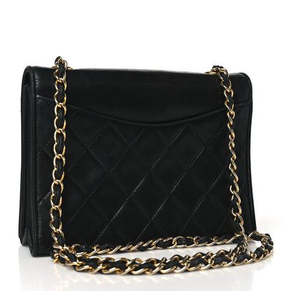 Chanel Lambskin Quilted Flap Shoulder Bag Black 3 of 12